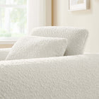Modway - Waverly Boucle Tapis Fauteuil - Ivoire-Coussinets de pied ajustables non marqués
