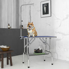 PawHut - Table de toilettage pour chien avec bras réglable-Fabriqué à partir de matériaux durables pour une longue durée de vie 