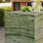 Modway - Jordana Square Plinth Intérieur - Terrasse extérieure Béton Table d’appoint - Marbre Vert-Nivelleurs non marqués