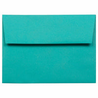 JAM Paper - Enveloppes d'invitation colorées A6 - 4,75 x 6,5 - bleu mer recyclé - Paquet de 50-Ces enveloppes sont parfaites pour envoyer des invitations, des cartes de voeux, des RSVP, des cartes de remerciement, des cadeaux d'anniversaire, des remises de diplômes, des vacances et plus encore