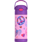 Thermos - Bouteille FUNtainer avec Paille - 410 mL - Paix-Technologie d’isolation sous vide ThermosMC offrant une rétention maximale de la température