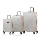 Champs - Linen Ensemble de Bagages 3 Pièces - Ivoire-Expansion sur 24 po et 28 po