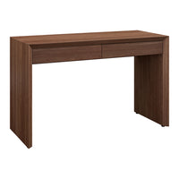 Hudson&Canal - Bureau rectangulaire Pembroke - 48 po l - Noyer satiné-Un design contemporain moderne pour votre bureau à domicile, votre coin cuisine, votre salon et plus encore