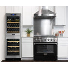Kucht - 36 po Série KDF Cuisinière Pro Style au gaz propane - Acier inoxydable/Noir-Les brûleurs scellés facilitent le nettoyage en empêchant les déversements de pénétrer dans la surface de cuisson