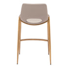 Zuo - Desi Tabouret de comptoir - Beige/Or - Ensemble de 2-6