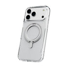 TUFF8 - Étui Glide360 Mag Transparent iPhone 17 Pro Max-Support rotatif à 360° : intégré, pivote à plusieurs angles pour un usage mains libres