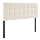 Modway - Lily Velours de performance résistant aux taches Tête de lit King Size, Albâtre-Sellerie en velours Performance résistante aux taches