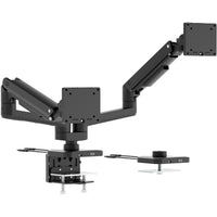 Mount-It! - Support double pour écrans à usage intensif avec bras à ressort à gaz, compatible avec des écrans jusqu'à 35 pouces-Profitez d'une productivité sur deux écrans : prend en charge deux moniteurs jusqu'à 35 pouces pour une efficacité optimale dans votre flux de travail