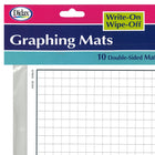 Didax - Tapis graphiques inscriptibles/effaçables - paquet de 10-Les tapis mesurent 9" x 12". Paquet de 10.