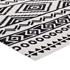 Modway - Haku Tribal marocain géométrique Tapis de 5 pi l x 8 pi L - Noir et blanc-Microfibre 100% polyester