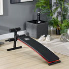 Soozier - Banc de musculation pour abdominaux pour exercice à domicile, noir-Fabriqué en tube d'acier solide et durable pour une utilisation à long terme 