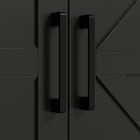 HOMCOM - Armoire de cuisine avec plan de travail pour micro-ondes - noir-Couleur : Noir 