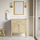 Modway - Elysian 30" Armoire de toilette de salle de bain (lavabo non inclus) - Bourgogne-5