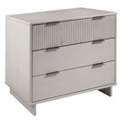 Manhattan Comfort - Granville commode moderne haute étroite et standard - gris clair - ensemble de 2-17,72 po L x 37,80 po l x 48,98 po H