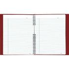 Blueline® – Cahier de notes NotePro, 9 1/4 po x 7 1/4 po, rouge, 192 pages-Comprend des onglets auto-adhésifs, des pages perforées et une pochette de rangement en poly