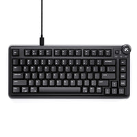 Cybeart - Akula 75 Lite Clavier Gaming Filaire Rgb Tkl - Noir-Clavier 75 % avec 81 touches et bouton de volume dédié, offrant toutes les fonctionnalités d’un clavier de taille standard dans un format compact. Cadre en ABS de haute qualité pour une robustesse, une stabilité, une légèreté et une esthétique élégante