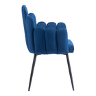 Zuo - Noosa Chaise de salle à manger - Bleu marine - Ensemble de 2-Garantie limitée de 3 ans