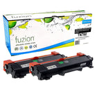 fuzion - Cartouche De Toner Compatible Brother TN760 - Paquet de 2 - Rendement Standard - Noir-Noir
