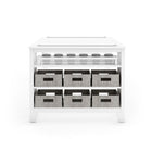 Guidecraft - Table et tabourets artistiques pour enfants de la collection Martha Stewart Living & Learning - Blanc crème-Ensemble complet