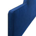 Modway - Dawn Performance Velvet Tête de lit King/King de Californie, Marine-Rembourrage en mousse dense