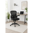 Brassex - Debbie Chaise de travail - noire-Mécanisme papillon