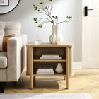 Modway - Cadence Ouvre Table de chevet, Chêne-2 Étagères ouvertes
