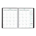 Brownline - 2027 agenda mensuel EcoLogix 14 mois avec reliure à double spirale – 11 po x 8 1/2 po – couleurs assorties-Astuce écologique à chaque mois