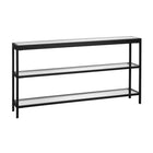 Hudson&Canal - Console Alexis 55" L - Bronze noirci-Un design contemporain moderne pour votre entrée, votre salon, votre bureau et plus encore