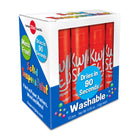 Kwik Stix - TPG60020-2 Bâtons de peinture à la tempera solide - paquet de couleur unique - rouge - 12 par paquet - 2 paquets-Idéal pour les projets nécessitant le remplacement de certaines couleurs plus rapidement que d'autres.