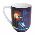 Oscardo - Tasse porcelaine « Crane » de James Jacko - 485 ml-Tasse en porcelaine à forme large - Contient 485 ml / 16 oz, idéale pour le café, le thé et les boissons chaudes