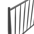 Modway - Adair Fuseau Métal Lit de plateforme complet, Charbon de bois-9