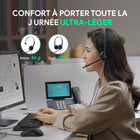 Yealink - Casque UH34 Lite compatible Teams - Casque pour téléphone et ordinateur - Certifié Microsoft Teams  - Noir-Performances des haut-parleurs HD Voice/large bande