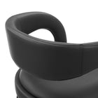 Modway - Pinnacle Cuir végane Tabouret de comptoir - Noir noir - Ensemble de 2-9