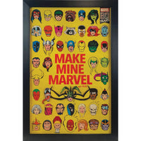 Make Mine Marvel - Impression encadree - 25" x 37"-Impression d'art de haute qualité avec passe-partout et encadrement professionnel