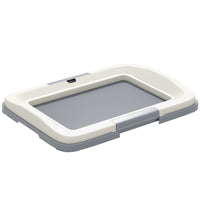 PawHut - Support pour tapis éducateur, plateau pour chien 18 po x 13 po pour intérieur et extérieur - gris-Convient aux chiens de moins de 9,8 po (25 cm) 