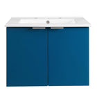 Modway - Maybelle 24" Vanité de salle de bain murale - Blanc marine-Vanité de salle de bain moderne