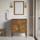 Modway - Elysian 30" Armoire de toilette de salle de bain (lavabo non inclus) - Brown-5
