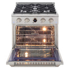 Kucht - 30 po Série KXP Cuisinière double énergie Propane - Acier inoxydable-Allumage électronique avec rallumage automatique pour réduire les risques de fuite de gaz