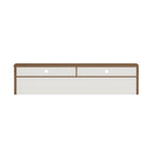 Manhattan Comfort - Meuble TV moderne Duncan 70 po - Érable et blanc cassé-Assemblage « Snap It » Comprend des rainures internes de haute qualité pour un assemblage simple, sans outils requis