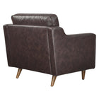 Modway - Impart Cuir authentique Fauteuil - Brown-Système de support de bobines à ressort