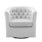 Modway - Prospect Touffe Performance Velvet Fauteuil pivotant - Gris clair-Capacité de poids maximale : 300 lb
