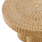 Modway - Ainsley 32 pouces Rotin naturel rond Table basse - Naturel-7