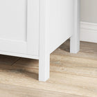 HOMCOM - Armoire latérale à dossiers avec serrure - blanc-Assemblage requis 