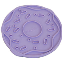 Dexypaws - Tapis à lécher enrichissant Donut Delight-100 % silicone de qualité alimentaire