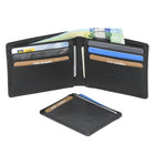Club Rochelier - Portefeuille Billfold pour hommes avec porte-cartes amovible - Combo noir-1 fenêtre d'identification
