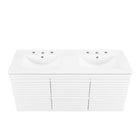 Modway - Render Fixation murale de 48" Vanette de salle de bain - Blanc blanc-Matchs non inclus