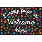 Ashley Productions - Smart Poly Tapis de souris pour ordinateur - 8" x 10" - Chaque patte est la bienvenue ici - Paquet de 10-Dites bonjour à un regain de motivation à chaque fois que vous cliquez et faites défiler.