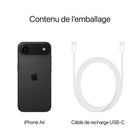 Apple - iPhone Air - 256 Go - Noir sidéral - Bell et Virgin Plus-CONÇU POUR APPLE INTELLIGENCE - Personnel, privé, puissant. Écrivez, exprimez-vous et faites-en plus sans effort