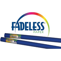 Fadeless Papier d'art pour tableau d'affichage, bleu royal, 122 cm x 3,66 m, 4 rouleaux-Ultra résistant à la décolouration