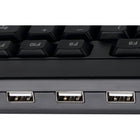 Adesso - Clavier multimédia USB avec Hub intégré - Noir-Connexion USB filaire pour des performances stables et fiables